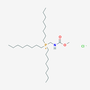 {[(Methoxycarbonyl)amino]methyl}(trioctyl)phosphanium chloride