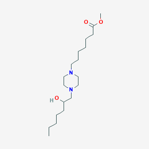 Methyl 7-[4-(2-hydroxyheptyl)piperazin-1-YL]heptanoate