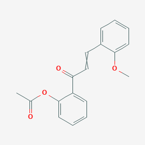 2-[3-(2-Methoxyphenyl)acryloyl]phenyl acetate