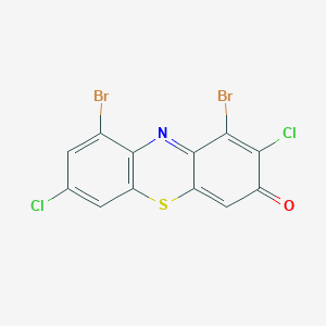 1,9-Dibromo-2,7-dichloro-3H-phenothiazin-3-one