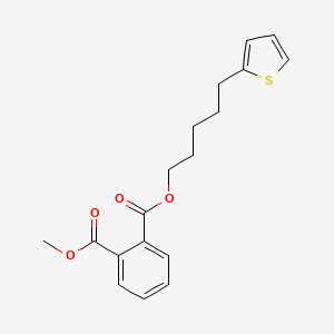 Methyl 5-(thiophen-2-yl)pentyl benzene-1,2-dicarboxylate