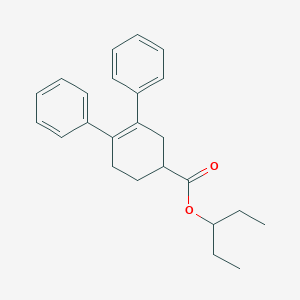 Pentan-3-yl 3,4-diphenylcyclohex-3-ene-1-carboxylate