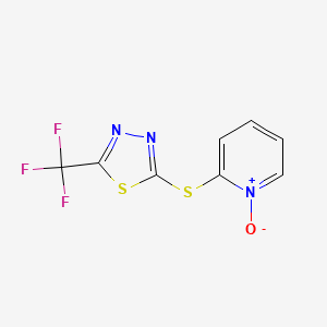 1-Oxo-2-{[5-(trifluoromethyl)-1,3,4-thiadiazol-2-yl]sulfanyl}-1lambda~5~-pyridine