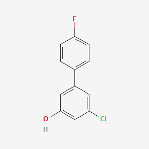 molecular formula C12H8ClFO B1453000 3-Chloro-5-(4-fluorophenyl)phenol CAS No. 1261897-12-4