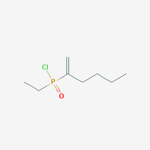 molecular formula C8H16ClOP B14530064 Ethyl(hex-1-en-2-yl)phosphinic chloride CAS No. 62305-69-5