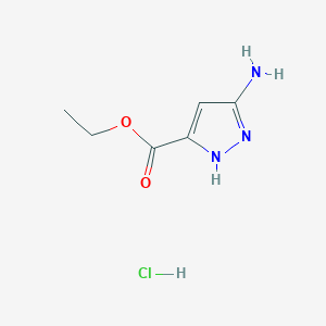 molecular formula C6H10ClN3O2 B1453009 5-氨基-1H-吡唑-3-羧酸乙酯盐酸盐 CAS No. 1298034-20-4