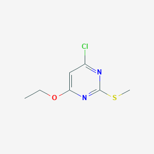 molecular formula C7H9ClN2OS B1453015 4-氯-6-乙氧基-2-甲硫基嘧啶 CAS No. 221679-84-1