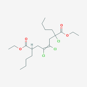 molecular formula C20H33Cl3O4 B14530264 Diethyl 2,7-dibutyl-2,4,5-trichlorooct-4-enedioate CAS No. 62457-08-3