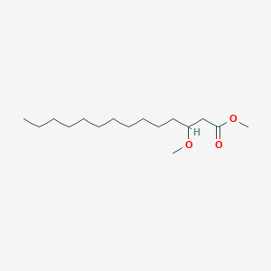 molecular formula C16H32O3 B14530350 Methyl 3-methoxytetradecanoate CAS No. 62673-11-4