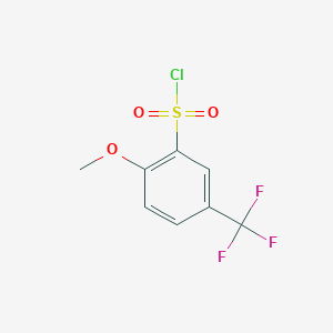 molecular formula C8H6ClF3O3S B1453037 2-甲氧基-5-(三氟甲基)苯磺酰氯 CAS No. 612541-12-5