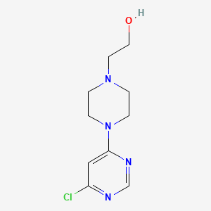 molecular formula C10H15ClN4O B1453039 2-[4-(6-Chloro-4-pyrimidinyl)-1-piperazinyl]-1-ethanol CAS No. 1220036-27-0