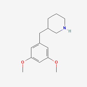 molecular formula C14H21NO2 B1453040 3-(3,5-Dimethoxybenzyl)piperidine CAS No. 1220035-81-3