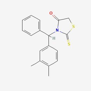 3-[(3,4-Dimethylphenyl)(phenyl)methyl]-2-sulfanylidene-1,3-thiazolidin-4-one