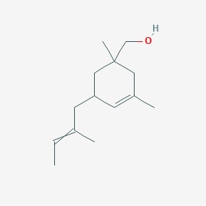 [1,3-Dimethyl-5-(2-methylbut-2-en-1-yl)cyclohex-3-en-1-yl]methanol