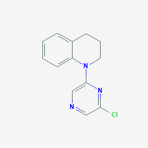 molecular formula C13H12ClN3 B1453048 1-(6-氯-2-吡嗪基)-1,2,3,4-四氢喹啉 CAS No. 1219981-05-1