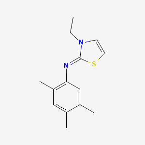 (2Z)-3-Ethyl-N-(2,4,5-trimethylphenyl)-1,3-thiazol-2(3H)-imine