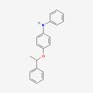 N-Phenyl-4-(1-phenylethoxy)aniline