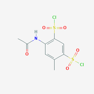 4-Acetamido-6-methylbenzene-1,3-disulfonyl dichloride