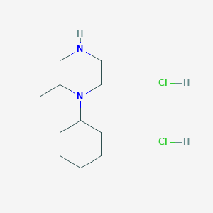 molecular formula C11H24Cl2N2 B1453054 1-Cyclohexyl-2-methyl-piperazine dihydrochloride CAS No. 1210824-85-3