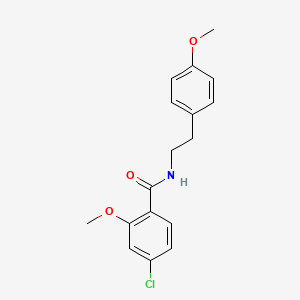 B1453055 4-Chloro-2-methoxy-N-[2-(4-methoxy-phenyl)-ethyl]-benzamide CAS No. 885279-88-9
