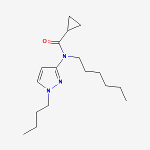 N-(1-Butyl-1H-pyrazol-3-yl)-N-hexylcyclopropanecarboxamide