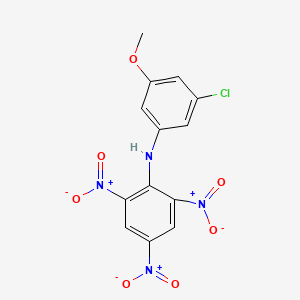 N-(3-Chloro-5-methoxyphenyl)-2,4,6-trinitroaniline