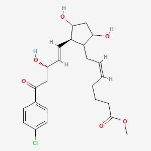 17-Oxo-17-(4-chlorophenyl)-18,19,20-trinor-pgf2-alpha methyl ester