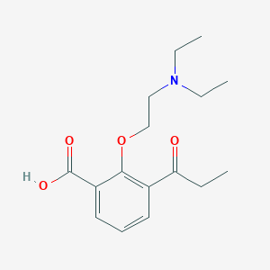 2-[2-(Diethylamino)ethoxy]-3-propanoylbenzoic acid