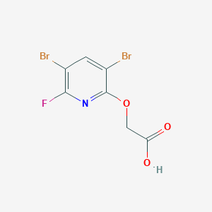 [(3,5-Dibromo-6-fluoropyridin-2-yl)oxy]acetic acid