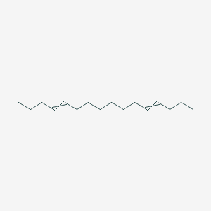 molecular formula C16H30 B14530595 Hexadeca-4,12-diene CAS No. 62581-63-9