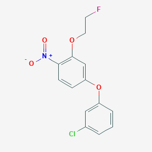 4-(3-Chlorophenoxy)-2-(2-fluoroethoxy)-1-nitrobenzene