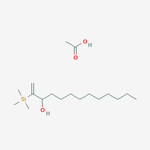 Acetic acid;2-trimethylsilyltridec-1-en-3-ol