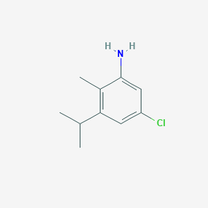 molecular formula C10H14ClN B1453061 5-氯-3-异丙基-2-甲基苯胺 CAS No. 1072830-68-2