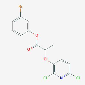 3-Bromophenyl 2-[(2,6-dichloropyridin-3-yl)oxy]propanoate