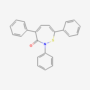 1,2-Thiazepin-3(2H)-one, 2,4,7-triphenyl-