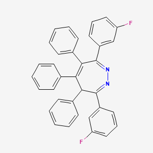 3,7-Bis(3-fluorophenyl)-4,5,6-triphenyl-4H-1,2-diazepine