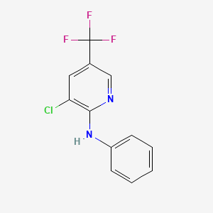 molecular formula C12H8ClF3N2 B1453065 3-氯-N-苯基-5-(三氟甲基)吡啶-2-胺 CAS No. 1163681-50-2