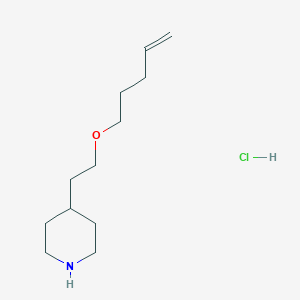 B1453066 4-[2-(4-Pentenyloxy)ethyl]piperidine hydrochloride CAS No. 1220028-68-1