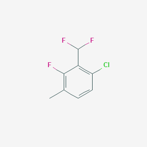 B1453072 1-Chloro-2-(difluoromethyl)-3-fluoro-4-methylbenzene CAS No. 1221272-76-9