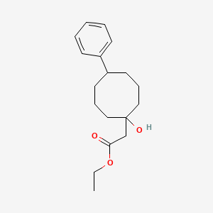 Ethyl (1-hydroxy-5-phenylcyclooctyl)acetate