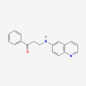 1-Phenyl-3-[(quinolin-6-yl)amino]propan-1-one