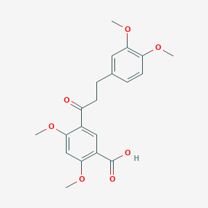 5-[3-(3,4-Dimethoxyphenyl)propanoyl]-2,4-dimethoxybenzoic acid