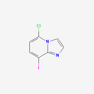 molecular formula C7H4ClIN2 B1453088 5-氯-8-碘咪唑并[1,2-a]吡啶 CAS No. 1031289-77-6