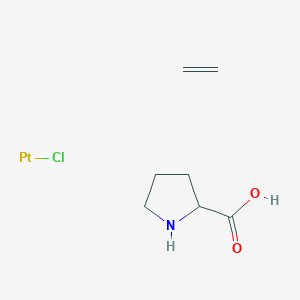 Chloroplatinum;ethene;pyrrolidine-2-carboxylic acid