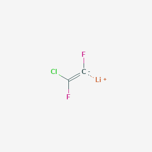 molecular formula C2ClF2Li B14530934 lithium;1-chloro-1,2-difluoroethene CAS No. 62269-26-5