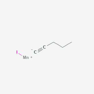 molecular formula C5H7IMn B14530937 iodomanganese(1+);pent-1-yne CAS No. 62485-95-4