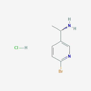 molecular formula C7H10BrClN2 B1453097 (S)-1-(6-Bromopyridin-3-yl)ethanamine hydrochloride CAS No. 1263078-05-2