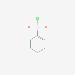 molecular formula C6H9ClO2S B1453111 Cyclohex-1-ene-1-sulfonyl chloride CAS No. 66605-90-1