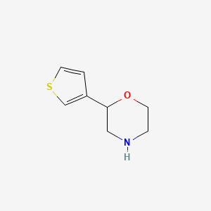 molecular formula C8H11NOS B1453117 2-(Thiophen-3-yl)morpholine CAS No. 1247392-06-8
