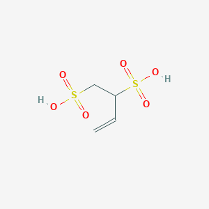 molecular formula C4H8O6S2 B14531177 But-3-ene-1,2-disulfonic acid CAS No. 62381-69-5